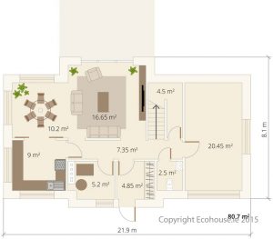 Dormer Ecohouse Ground Floor